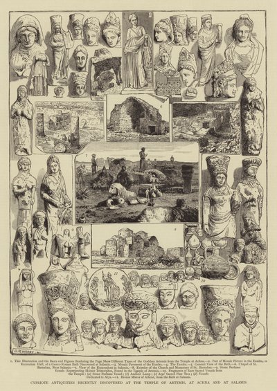 Cypriote Antiquities Recently Discovered at the Temple of Artemis, at Achna and at Salamis by Warry